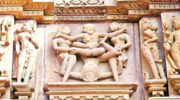 A panel in Khajuraho