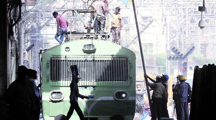 Railway officials said trains will start running normally from Monday morning. Ganesh Shirsekar 