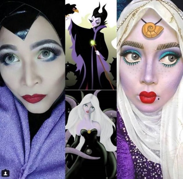 Malaysian make-up artist uses hijab to transform into Disney princesses ...