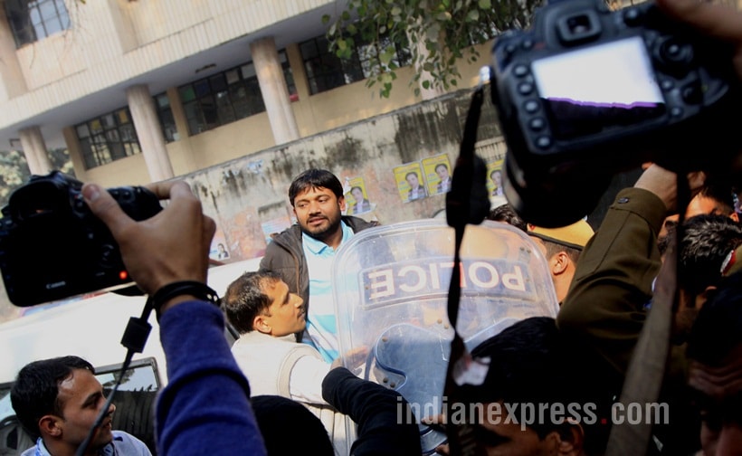 Kanhaiya Kumar, Kanhaiya Kumar Arrested, Kanhaiya Kumar Sent to judicial custody, JNU, JNU row, Kanhaiya Kumar JNU row, JNUSU president Kanhaiya Kumar, Patiala House Court, Kanhaiya Kumar Pics, Kanhaiya Kumar Photos