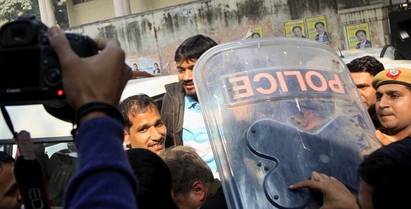 Kanhaiya Kumar, Kanhaiya Kumar Arrested, Kanhaiya Kumar Sent to judicial custody, JNU, JNU row, Kanhaiya Kumar JNU row, JNUSU president Kanhaiya Kumar, Patiala House Court, Kanhaiya Kumar Pics, Kanhaiya Kumar Photos