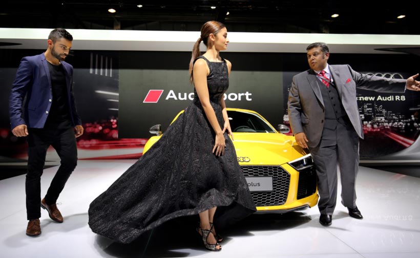 Auto Expo 2016, Auto Expo 2016 photos, auto expo 2016 images, auto expo images, virat kohli, kohli, virat kohli images, alia bhatt, alia bhatt images, alia bhatt photos, auto expo venue, auto expo bikes, auto expo cars, auto expo news