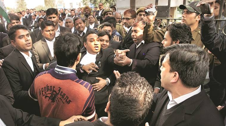 JNU row, patiala house court, patiala house court violence, kanhaiya kumar, JNUSU president, kanhaiya kumar arrested, kanhaiya kumar in jail, afzal guru, anti national slogansJNU protest, india news