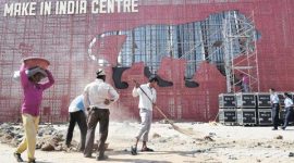 make in india week, make in india, lion mascot, make in india lion mascot, BMC, NSCI, MMRDA, mumbai news