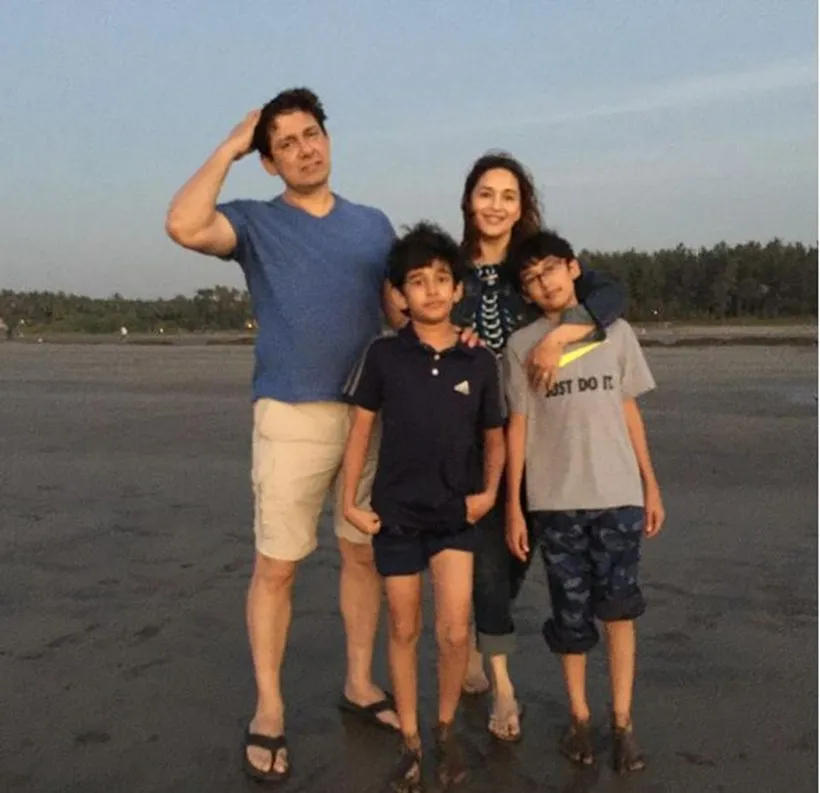 Naked Indian Actress Madhuri Pics - Latest picture of Madhuri Dixit with her sons, look how grown up they are |  Entertainment Gallery News,The Indian Express