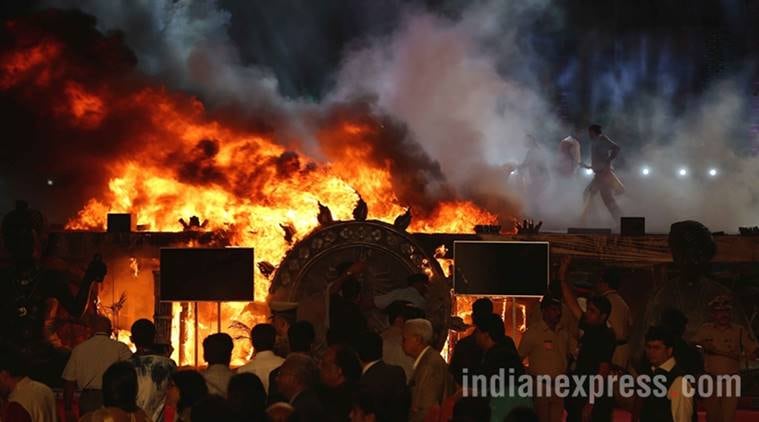 make in india fire, Make in India event fire, Wizcraft Make in India, Wizcraft booked Make in India