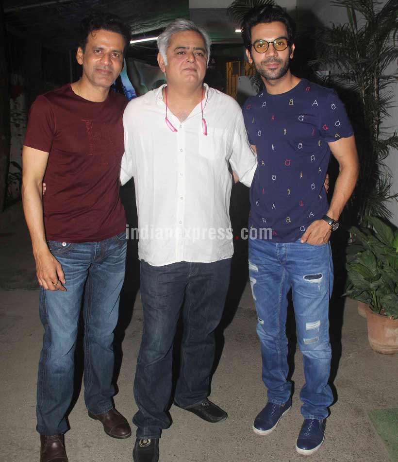 Manoj Bajpayee, Aligarh, Tabu, Shriya Saran, Radhika Apte, Rajkummar Rao, Kay Kay Menon, Jackky Bhagnani, Aligarh screening, Manoj Bajpayee Tabu, Aligarh special screening, Aligarh screening pics
