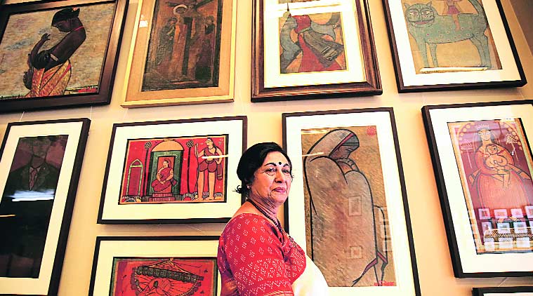 Uma Jain at the gallery