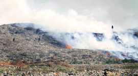 Fire broke out at new spots on Wednesday. Vasant Prabhu
