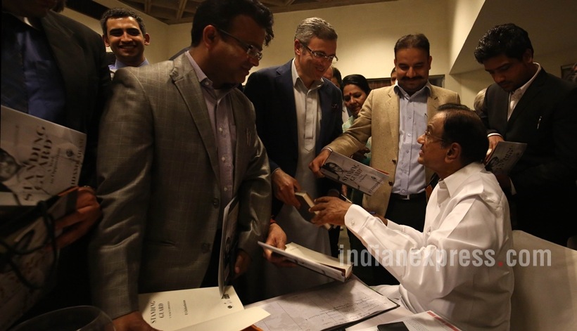 chidambaram, p chidambaram, chidambaram book launch, Standing Guard chidambaram, Standing Guard book launch, chidambaram indian express column, indian express chidambaram columns, across the aisle chidambaram, hidambaram, JNU row, Chidambaram JNU, JNU chidambaram, Chidambaram book, congress