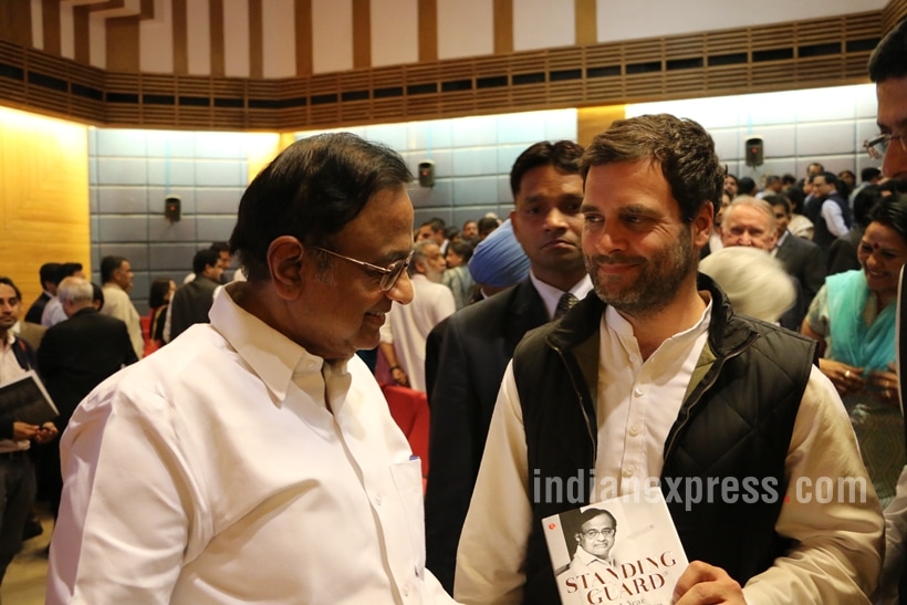 chidambaram, p chidambaram, chidambaram book launch, Standing Guard chidambaram, Standing Guard book launch, chidambaram indian express column, indian express chidambaram columns, across the aisle chidambaram, hidambaram, JNU row, Chidambaram JNU, JNU chidambaram, Chidambaram book, congress