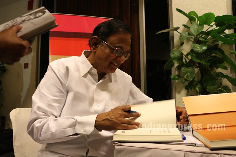 chidambaram, p chidambaram, chidambaram book launch, Standing Guard chidambaram, Standing Guard book launch, chidambaram indian express column, indian express chidambaram columns, across the aisle chidambaram, hidambaram, JNU row, Chidambaram JNU, JNU chidambaram, Chidambaram book, congress