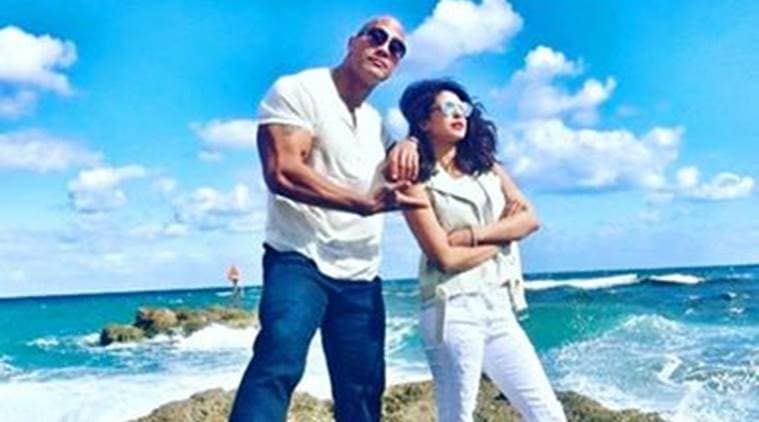 priyanka chopra, baywatch, dwayne johnson, the rock, dwayne the rock johnson, priyanka dwayne johnson, priyanka chopra the rock, priyanka chopra baywatch, dwayne johnson baywatch, entertainnment news