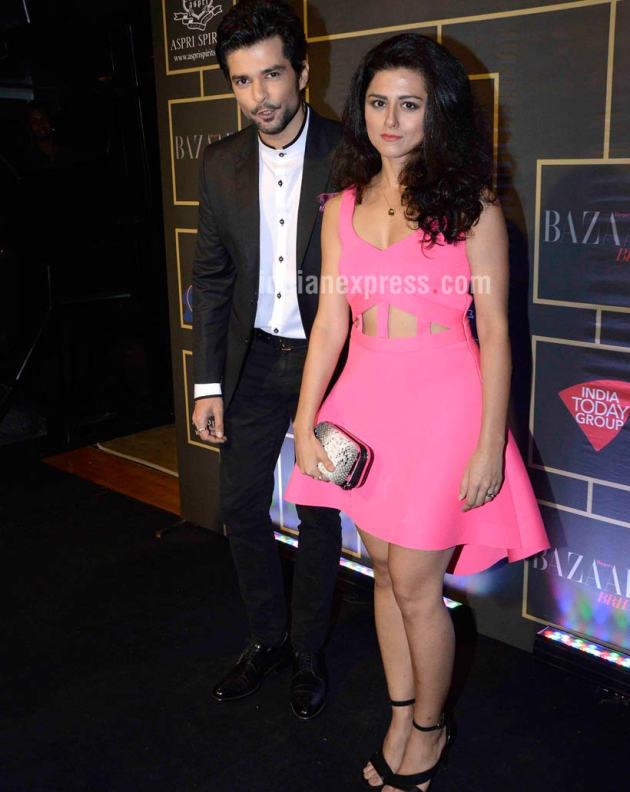 Raqesh Bapat, Ridhi Dogra. Ridhi was pretty in a short pink number.