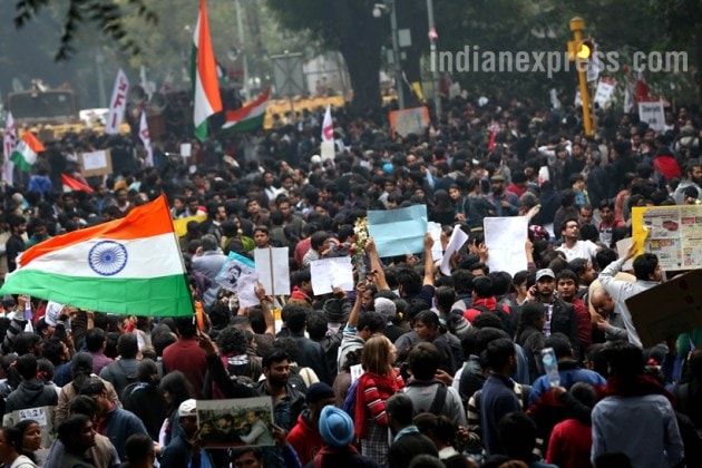 jnu, jnu protest, jnu protest photos, jnu news, jnu photos, jnu latest news, jnu president, jnusu president, jnusu, kanhaiya kumar, kanhaiya kumar release, kanhaiya kumar arrest,kanhaiya kumar hearing, delhi protests, delhi protest photos, jantar mantar, india news