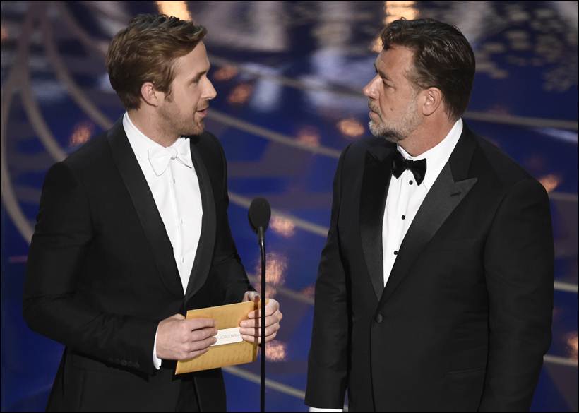 oscars, oscar awards 2016, priyanka chopra, oscar awards presenters, ryan gosling, russell crowe