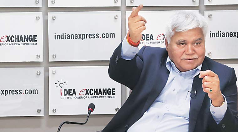 RS Sharma Chairman, Trai. (Express Photo Renuka Puri)