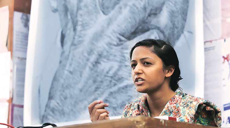 Shehla Rashid, Nitin Gadkari, Gadkari, PM Modi assassination, Rajiv Gandhi assassination, JNU, Bharatiya Janata Yuva Morcha, BJP youth wing, india news, Indian express news