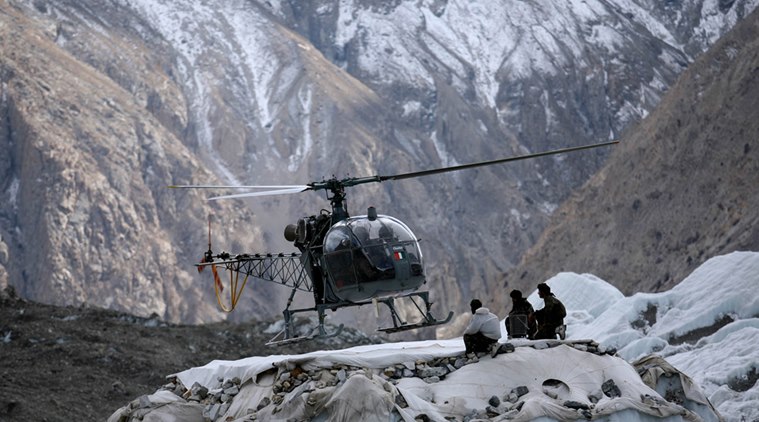 India army helicopter emergency landing, army cheetah helicopter emergency landing, army helicopter jammu emergency landing, indian express