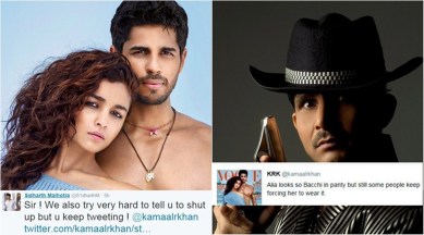 sidharth malhotra, kamaal r khan, sidharth malhotra krk fight, sidharth malhotra twitter, sidharth malhotra twitter feud, sidharth krk fight, sidharth mlahotra news, kamaal r khan news, entertainment news