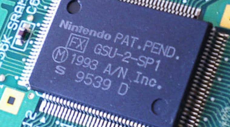 A representational image of silicon chip used by electronics industry