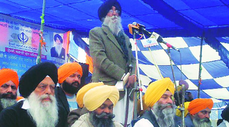 Simranjit Singh Mann at an event in Fatehgarh Sahib.