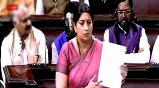 Opposition seeks Smriti Irani’s apology on ‘objectionable’ comments in Rajya Sabha