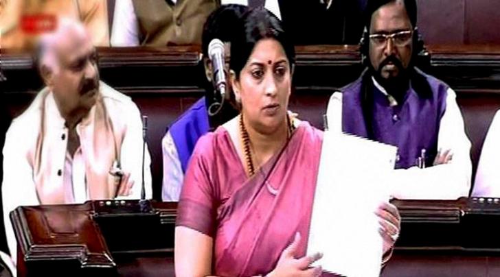 smriti irani, mahishasur, smriti irani speech, smriti irani angry, rajya sabha live, parliament live, congress, BJP, JNU row, JNU, goddess durga