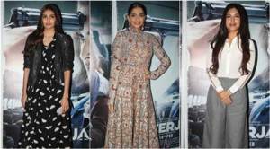 Athiya, Bhumi catch up with Sonam Kapoor at Neerja screening