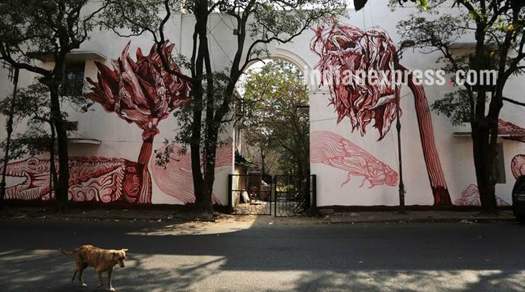 lodhi colony, delhi lodhi colony, street art festival, indian express talk