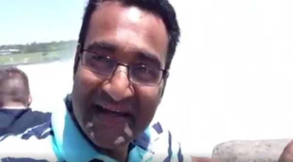 The Indian tourist who is in love with Niagra Falls/ Screenshot