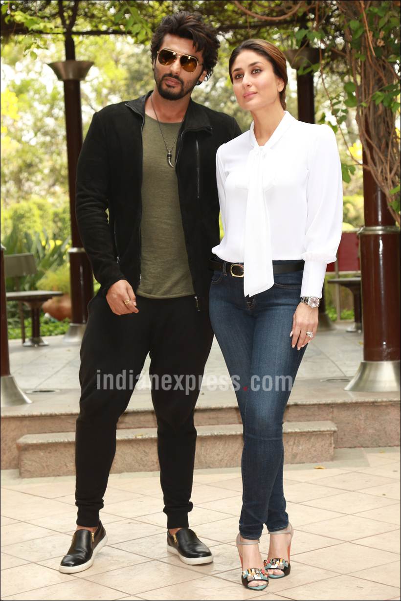 kareena kapoor, kareena kapoor khan, ki and ka, arjun kapoor, r balki, ki and ka conference, kareena kapoor press conference, ki and ka images, kareena kapoor pics, kareena kapoor arjun kapoor pics, arjun kapoor pics, kareena arjun pics, entertainment