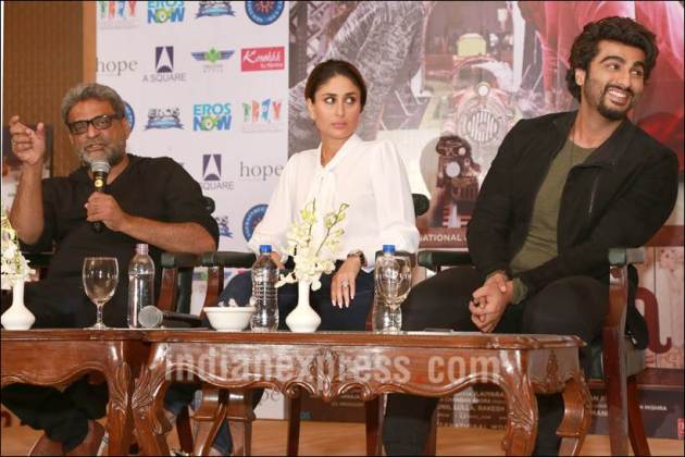 kareena kapoor, kareena kapoor khan, ki and ka, arjun kapoor, r balki, ki and ka conference, kareena kapoor press conference, ki and ka images, kareena kapoor pics, kareena kapoor arjun kapoor pics, arjun kapoor pics, kareena arjun pics, entertainment