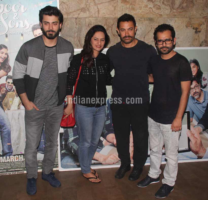 Fawad, Sadaf, Aamir Khan, Shakun Batr