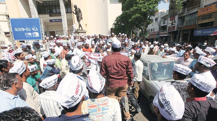 AAP, AAP clash, AAP worker clash, gujarat police, gujarat news