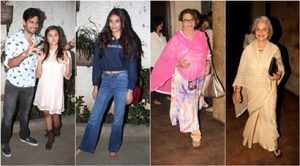 Veterans Waheeda, Helen watch Kapoor & Sons with Alia, Sidharth, Athiya