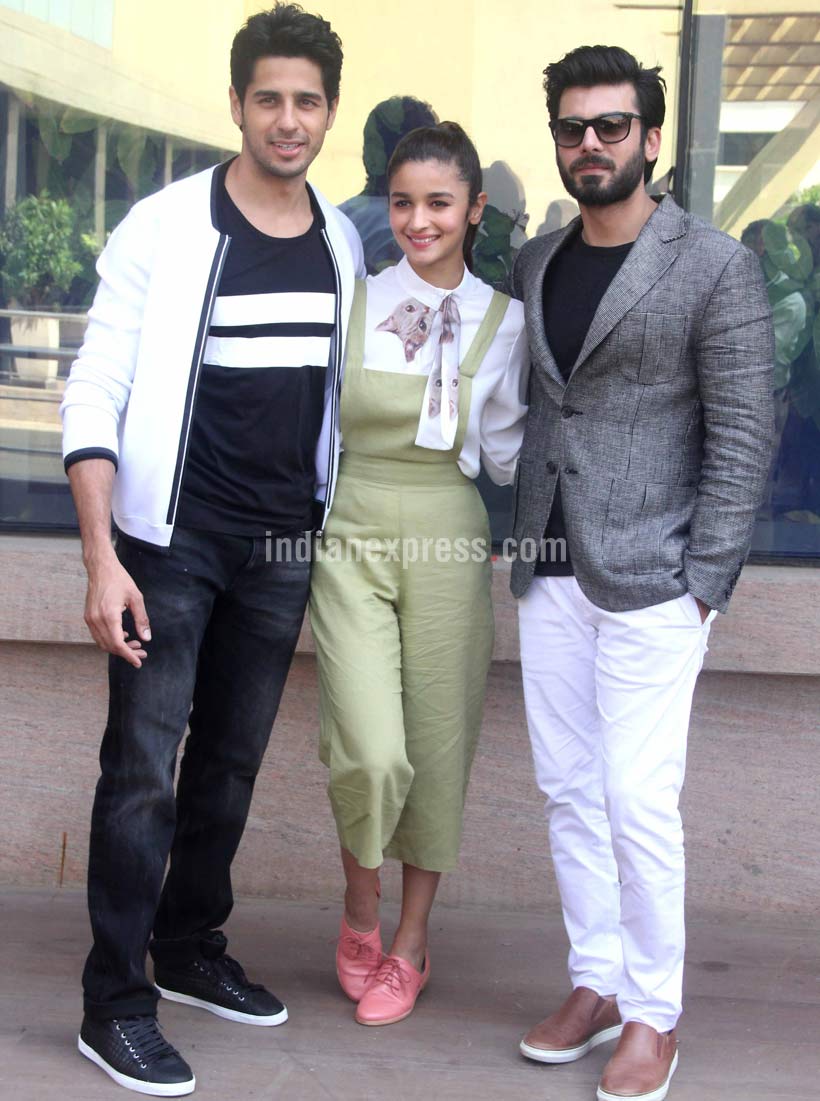 Alia Bhatt, Fawad Khan, Sidharth Malhotra