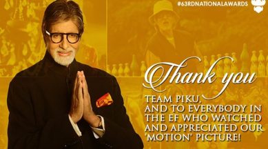national award, Amitabh Bachchan, national awards 2016, big b, big b national award, Amitabh Bachchan national award, Amitabh Bachchan national award best actor, best actor national award, entertainment news