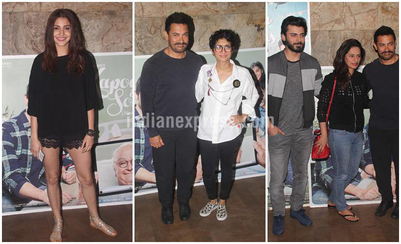 Sultan, Anushka Sharma, Kapoor and Sons, Kapoor and sons screening photos, Anushka Sharma Virat Kohli
