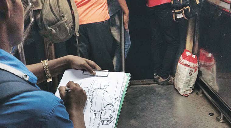 life on local trian, mumbai local train, art on train, mumbai news