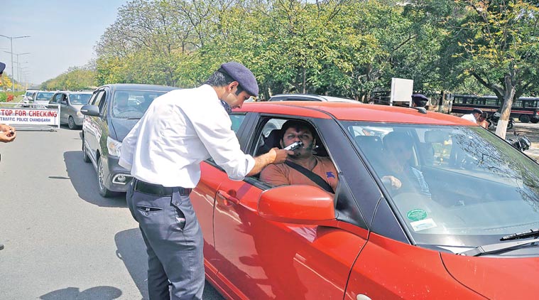 chandigarh, chandigarh news, chandigarh challan, traffic rules, traffic fine, chandigarh traffic challan system, indian express