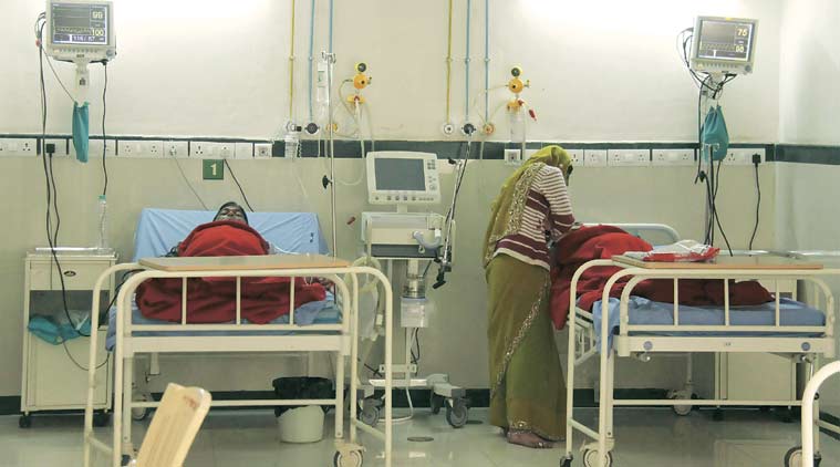 Civil hospitals had received several complaints about unclean bed sheets.  (Express Photo: Manoj Kumar)