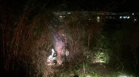 At least 9 injured after a fallen tree derails train in California