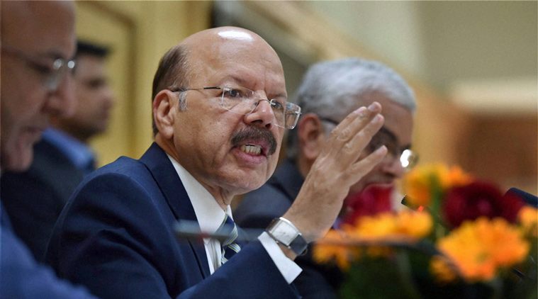 chief election commissioner, CVC, nasim zaidi, corporate contribution cap, party funding, political party funding, companies act, indian express