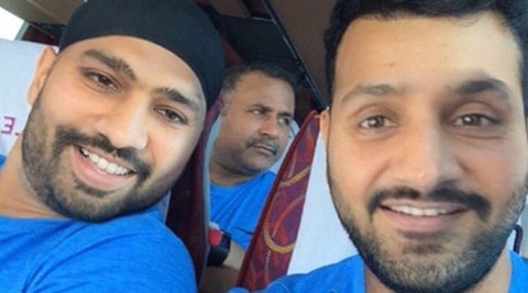 Can you recognise the India cricketer next to Rohit Sharma? | Sports News,The Indian Express Can you recognise the India cricketer next to Rohit Sharma? | Sports News,The Indian Express