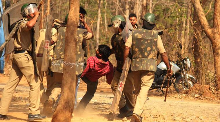 Many students took to social media to share photos of the police action against the students. (Source: Facebook/ Bilal Veliancode)