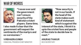 India Pakistan, India vs Pakistan, India Pakistan World T20, T20 World Cup, World T20, Cricket News, Anurag Thakur, Virbhadra Singh, Ind Pak Dharamsala