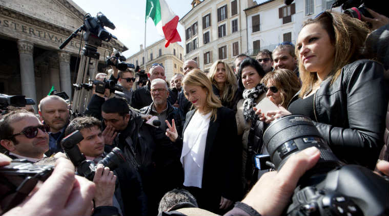 Giorgia Meloni, Pregnant mayor candidate, Rome mayor candidate, Rome Pregnant candidate, Women empowerment, Rome mayor elections, Rome mayor polls, Capitoline wolf, Italy news, Europe news
