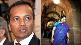 Naveen Jindal, Smriti Irani, LOk sabha MP, HRD minister, jindal to irani, naveen jindal to smriti irani, flag height, Flag Foundation of India, height of flags in universities, india flag, india news