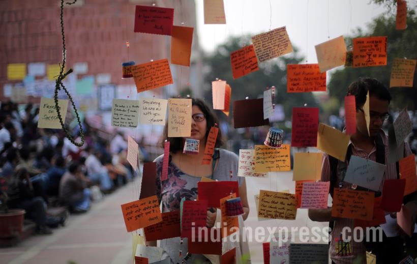 Rohith Vemula, Rohith Vemula Suicide, Rohith Vemula mother, Kanhaiya, Kumar, Kanhaiya Kumar Jail, Thane Murder, Thane Mass Murder, Make In India, Make In India Fire, Maharashtra Fire, Lawyer Protest, Jat Protest, Jat Quota, JAt Agitation, JNU Protest, Sanjay Dutt, Sanjay Dutt Released, Sanjay Dutt released From jail, Smriti irani, Smriti Irani speech, Budget 2016, Arun Jaitley, Best of February, February top Chatter, Indian Express, Best Pics, Best photos